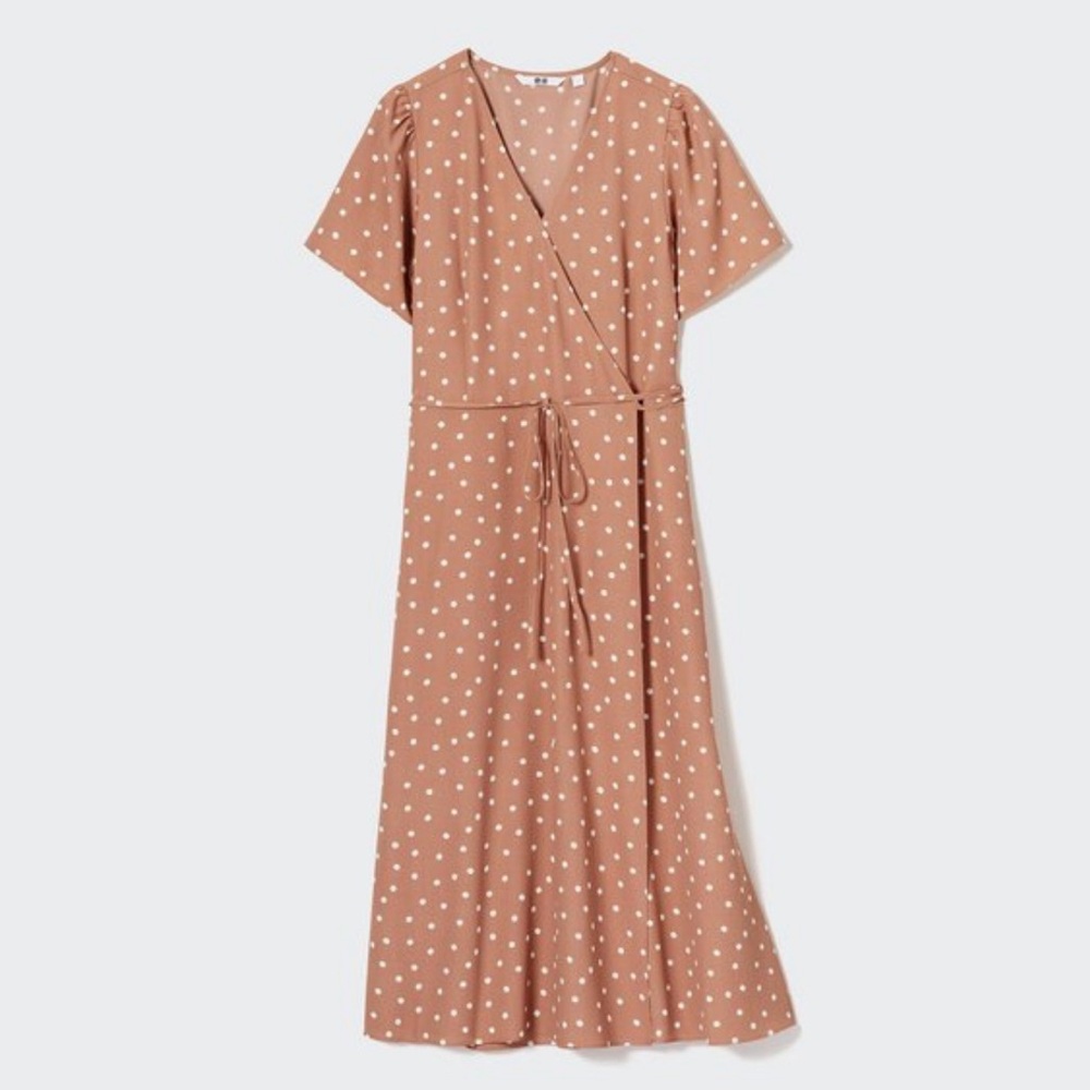 Uniqlo Wrap Dress polka dot